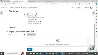 Creating questions from various topics in Moodle