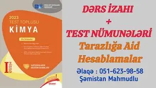Tarazlığa aid hesablamar(DƏRS İZAHI)