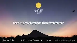 Andrew Cohen - N&deg; 33 - LAST TEACHINGS - Dec. 24 _ Feb. 25