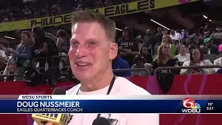 Eagles coach Doug Nussmeier talks Saints QB days