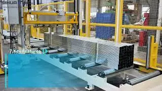 CU and CD profile roll forming machine with automatic package strapping machine