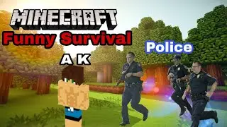 Pinku ke birthday me mujhe arrest Kiya Police / Funny Survival / Minecraft / #akgaming #minecraft