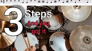 16th note triplets fill #2 Drum lesson - Ariel Kasif