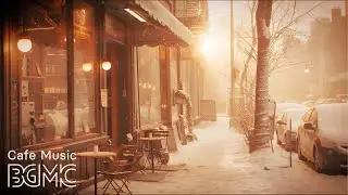 Snow Day Jazz Music - Slow Jazz Music in Winter Coffee Shop Ambience for Work, Study & Relax