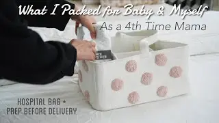 What I Packed in Hospital Bag as a 4th Time Mama | Prep Before Delivery | Nurses Gift Basket