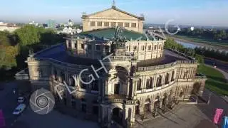 8 Dresden Semperoper Theaterplatz Luftaufnahme