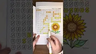 Relaxing word search colouring.