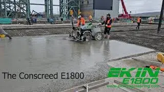 Ekin Conscreed® E1800 Laser Screed at Teesworks for a wind turbine factory