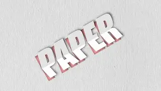 Create 3D Paper Cut Text Effect in Photoshop! - Photoshop Tutorial