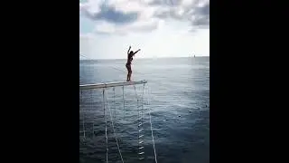Rebecca Whitney High Diving Into the Sea