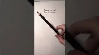 Hyper realistic cupcake drawing! 🧁