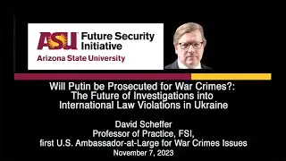 FSI Fall Speaker Series 2023 - David Scheffer