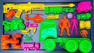 Membersihkan mobil mobilan, mobil balap, excavator, truk oleng, mobil monster, super hero, motor gp,