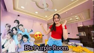 My New BTS Purple Bedroom 🩷Shopping House Holds From Mr DIY before Birthday