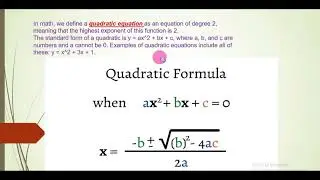 Linear, Quadratic equations and algorithm while using Jupyter notebook.