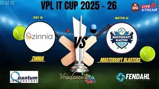 VPL IT CUP 2025-2026 ||  Zinnia vs Mastersoft Blasters || BAS.india