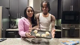 Lil Perfect & Bestie Make The VIRAL TikTok Cookie Croissants!