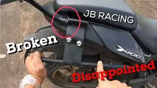 JB Racing Saddle stay & Top Rack | Review | Disappointed #dominar400