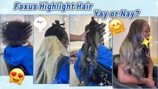 Traditional Sew In Tutorial🤓Faux Highlight Color Hair w/ Middle Part Leave Out | Details