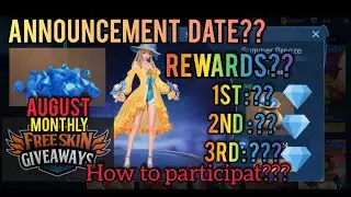 MOBILE LEGENDS FREE SKIN GIVEAWAY | FREE SKIN GIVEAWAY MOBILE LEGENDS AUGUST 2021