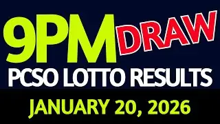 Lotto Result Today 9pm draw January 20, 2026 Tuesday PCSO