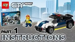 LEGO City 60457 Custom Police Car Garage &ndash; 4K Build Instructions Slideshow (Part 1 of 4)