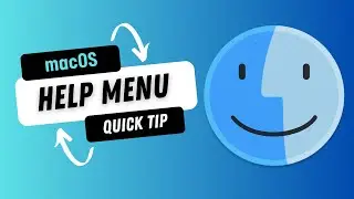 macOS Help Menu Quick Tip