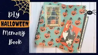 How to make a DIY Halloween Memory Book/My traveler&rsquo;s notebook size memory book for October.