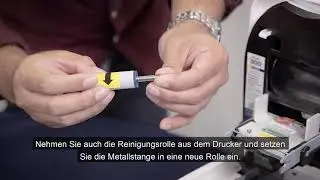 MAGICARD 300   DEUTSCHE   How To Change the Dye Film