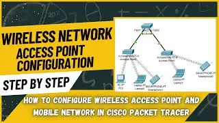 How to configure Wireless access point on CISCO Packet tracer | Wireless Network 💻