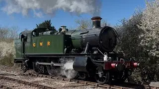 4144 GWR Large prairie tank locomotives on the nene valley railway