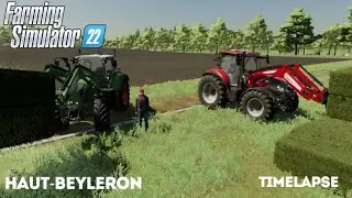 collect rocks and load bales of grass with Ninja GJ - Farming Simulator 22 Timelapse