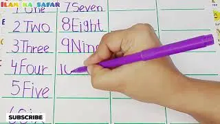 Mathematics counting one to twenty 1to 20  ||@ilam ka safar|| mathforkids