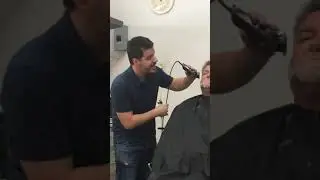 My youngest Noah the singing barber
