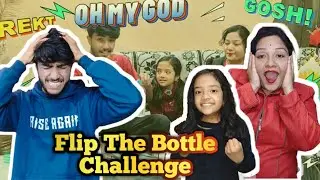 Mummy Aur Prisha Ne Kra Challenge| Flip The Bottle| Happy Chaoss #funny #braingames #funchallenge 