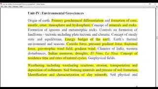 Important Topics of UGC NET Environmental Science syllabus # Part-3