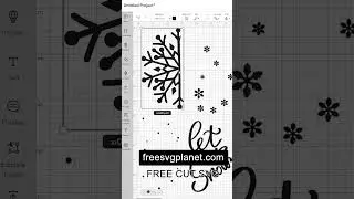 Let it snow svg #shorts #youtubeshorts #christmas #cricut #cutsvg #freesvg