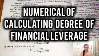 Numerical Of degree of financial Leverage 