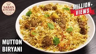 Easy and simple Mutton Biryani Recipe | Eid / Wedding Style #sabasprokitchen #viralvideo 