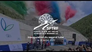 Inauguration du second tube du tunnel du Fréjus