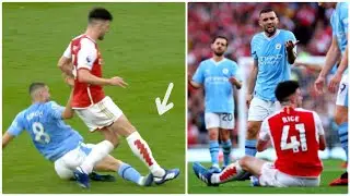Mateo Kovacic avoids a redcard for challange on Declan Rice in Arsenal vs Manchester City