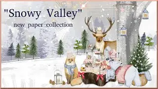 New Winter Paper Collection - Snowy Valley - presentation, scrapbooking, cardmaking,  journaling