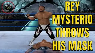 Rey Mysterio Throws His Own Mask | SmackDown! Vs. Raw 2006 | PS2 Mod