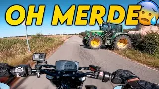 J’AI FAILLI MOURIR ! 😨 (moto VS tracteur 😳) - Essai KTM 790 Duke (105 cv) - ErDoZz