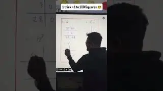 short cut method to find square of any number in between 1 to 100#maths #mathstricks #square #viral
