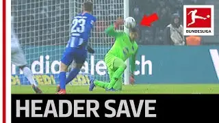 Rune Jarstein Saves With His Head - Spectacular Goalkeeper Clearance Onto The Bar