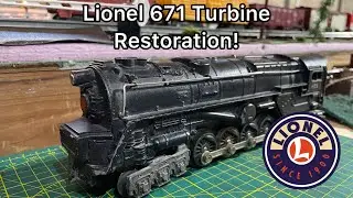 Repairing/Restoring a postwar Lionel 671 Turbine! #lionel #modeltrains