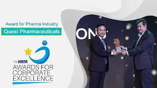 Award for Pharma Industry to Quest Pharmaceuticals - the HRM Award for Corporate Excellence 2021