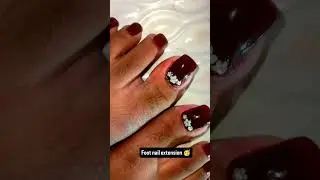 foot nail extension #footnailart #foot #extension #shortvideo #viral