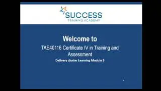 Delivery cluster Learning Module 3